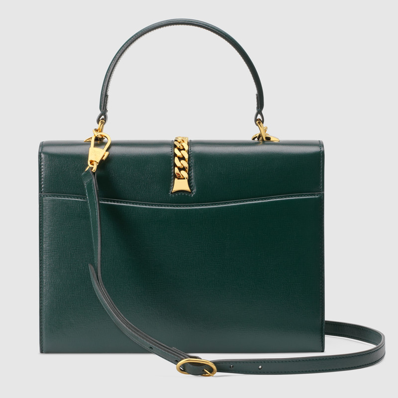 Gucci Sylvie 1969 Small Top Handle Bag Shoulder Bag 602781 Green